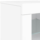 Sideboard with LED Lights White 142.5x37x67 cm 3209065