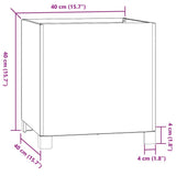 Planters with Legs 2 pcs Rusty 40x40x40 cm Corten Steel 823681