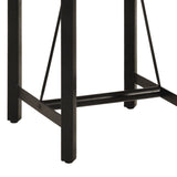 ZNTS Bar Table 55x55x107 cm Solid Wood Mango and Iron 356380