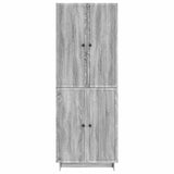 Cabinet Set 2 pcs Grey Sonoma 66 x 34.5 x 90 cm Engineered Wood 3416364
