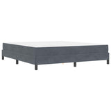 Box Spring Bed with Mattress Dark Grey 180 x 220 cm Fabric 3398804