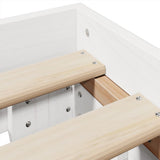 Bed Frame without Mattress White 120x200 cm Solid Wood Pine 855359