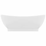 146932 Luxury Basin Overflow Oval Matt White 58,5x39 cm Ceramic