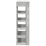 Shoe Rack Concrete Grey 60x30x98 cm Engineered Wood 859926