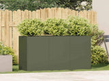 Planter Olive Green 120x40x80 cm Cold-rolled Steel 860720