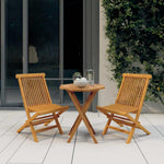 3 Piece Garden Dining Set Solid Wood Teak 3087190