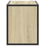 TV Cabinet Sonoma Oak 80x31x39.5 cm Engineered Wood and Metal 848925
