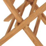 Garden Chair Set of 2 Natural Teak Solid Teak Wood Standard 315441