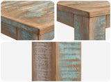 Bar Table 110 x 55 x 100 cm Solid Reclaimed Wood Multicolour 373981