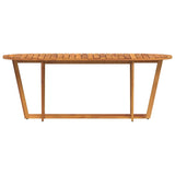 Garden Dining Table Oval 200x90x75 cm Solid Wood Acacia 4108137