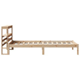 Bed Frame without Mattress 100x200 cm Solid Wood Pine 3305718