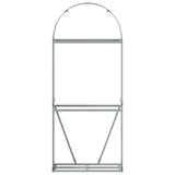Log Holder Brown 80x45x190 cm Galvanised Steel 364570