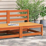 Garden Sofa Armless Wax Brown 70x70x67 cm Solid Wood Pine 837918