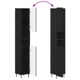 Bathroom Cabinet with Open Shelf ZWOLLE Black 896376