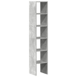 Bookcases 2 pcs Stackable Concrete Grey 30x30x80 cm Engineered Wood 858810
