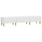 TV Cabinet 147 x 34.5 x 30 cm White Engineered Wood 895165