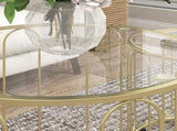 Elliptical Cut-Out Nesting Tables - Gold-Tone T3398P344713