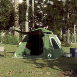 ZNTS Camping Tent Dome 4-Person Green Quick Release 4004143