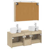 Bathroom Furniture Set 4 pcs Sonoma Oak 3406897