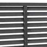 Louver Fence WPC 180x180 cm Grey 318107