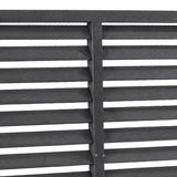 Louver Fence WPC 180x180 cm Grey 318107