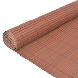 Garden Fence Brown 150 x 500 cm PVC 43640