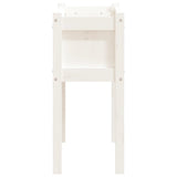 Garden Planter with Legs White 70x31x70 cm Solid Wood Pine 837556