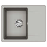 Sink Grey 560 x 460 mm 80% Quartz and 20% Resin 42028413