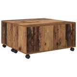 Coffee Table Old Wood 75 x 75 x 38 cm Engineered Wood 875480