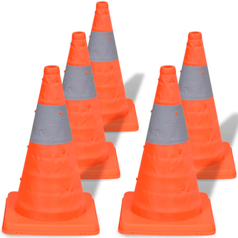 ZNTS 5 Pop-up Traffic Cones 42 cm 141819