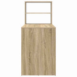 Desk with Shelf Sonoma Oak 113 x 54 x 120 cm Engineered Wood 869276