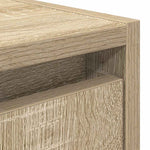 ZNTS Wall-Mounted Bedside Cabinets 2 pcs Sonoma Oak 38x34x40 cm 861234