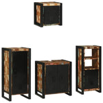 Bathroom Furniture Set 4 pcs Multicolour Solid Reclaimed Wood 3305655