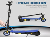 Foldable Electric Scooter, with LED Headlights, for Ages 7-14 Years, Blue T3398P349451