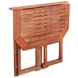 Table And Bench Set Brown Solid acacia wood Medium Foldable 44038