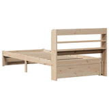 Bed Frame with Headboard without Mattress 75x190 cm 3306720