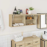 Bathroom Wall Cabinet Sonoma Oak 100x25x40 cm Engineered Wood 860105