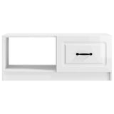 Coffee Table High Gloss White 90 x 50 x 37 cm Engineered Wood 895879
