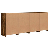 Sideboard with LED Lights Smoked Oak 164x37x67 cm 3209055