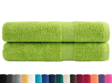 Premium Bath Towels "SOLUND" 2 pcs Apple Green 100x150 cm 600 gsm 137503