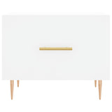 Coffee Tables 2 pcs White 50x50x40 cm Engineered Wood 829365