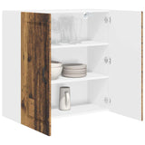 Wall Cabinet PORTO Old Wood 80 x 31 x 80 cm Engineered Wood 885413