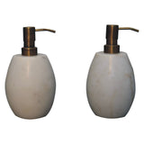 White Marble Soap Dispenser of 2 IN3224