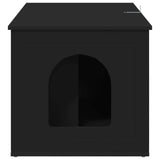 Cat House Black 85 x 55 x 50.5 cm Engineered Wood 8000717