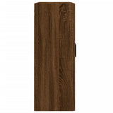 Wall Mounted Cabinet Brown Oak 69.5x34x90 cm Engineered Wood 830395