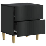 Bedside Cabinet Black 43 x 34.5 x 48 cm Engineered Wood 894527