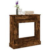 Fireplace Surround Smoked Oak 90x30x90 cm Engineered Wood 854593