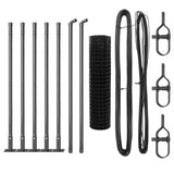 Welded Wire Fence with Concrete Base 10 x 0.4 m 3350891