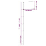 US Flag and Pole 5.55 m Aluminium 3147141