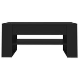 ZNTS Coffee Table Black 102x55x45 cm Engineered Wood 810900